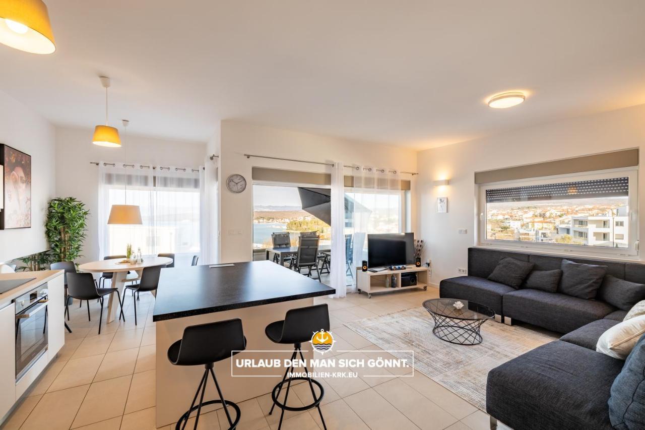 Apartament Penthouse Panorama Deluxe In Malinska Zewnętrze zdjęcie